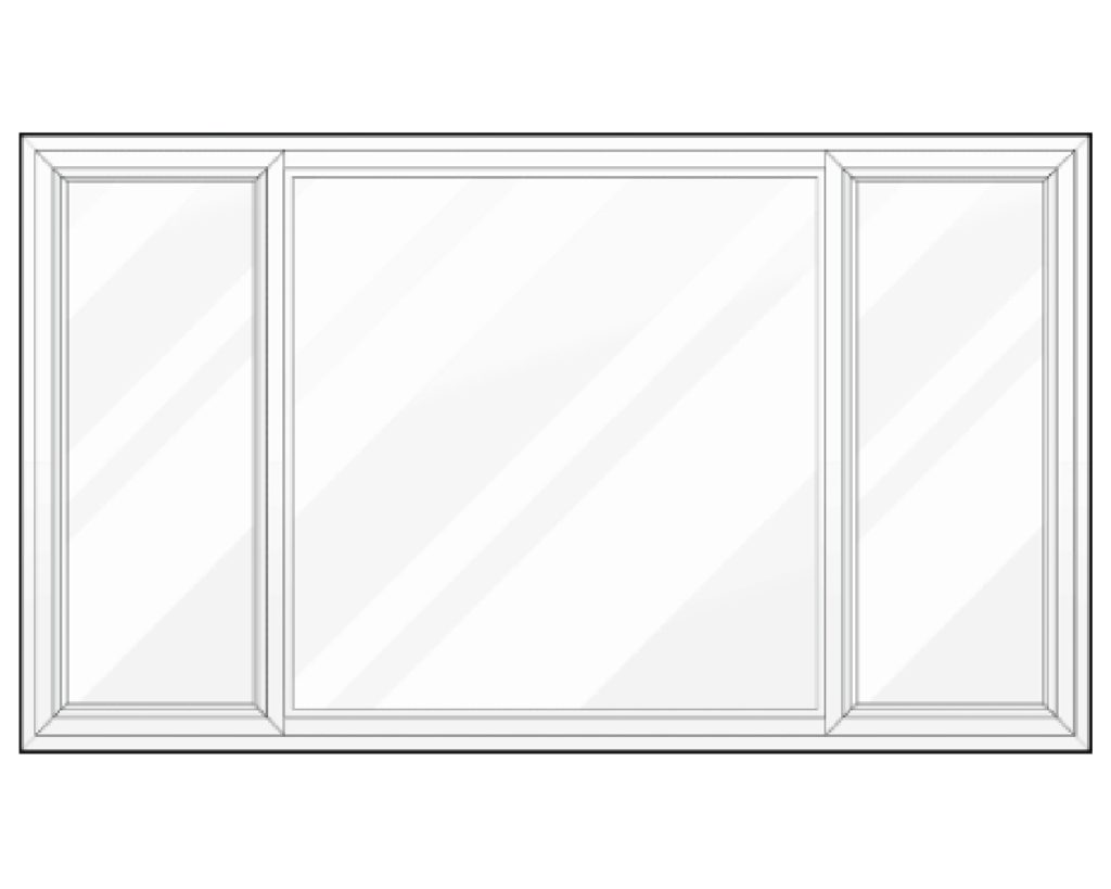a line drawing of a slider style window
