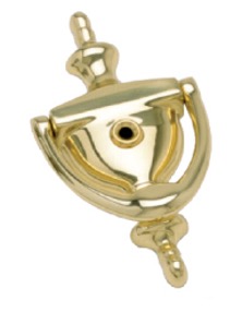 solid brass classic door knocker with viewer
